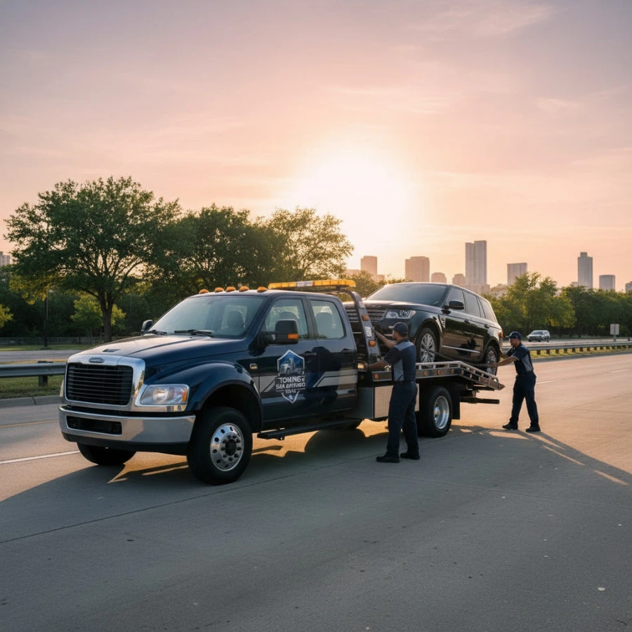 Motorcycle towing service near JBSA in San Antonio