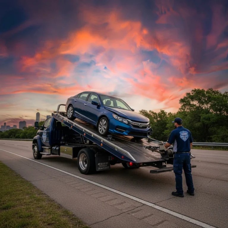 Roadside assistance tow truck in San Antonio
